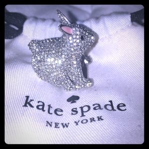 Kate Spade Crystal Bunny Ring